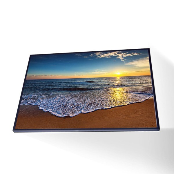 Encontraproduto.com.br - Quadro Praia Sem Onda Canvas Sem Vidro Tamanho/moldura 20x20 Filete Cor Preta