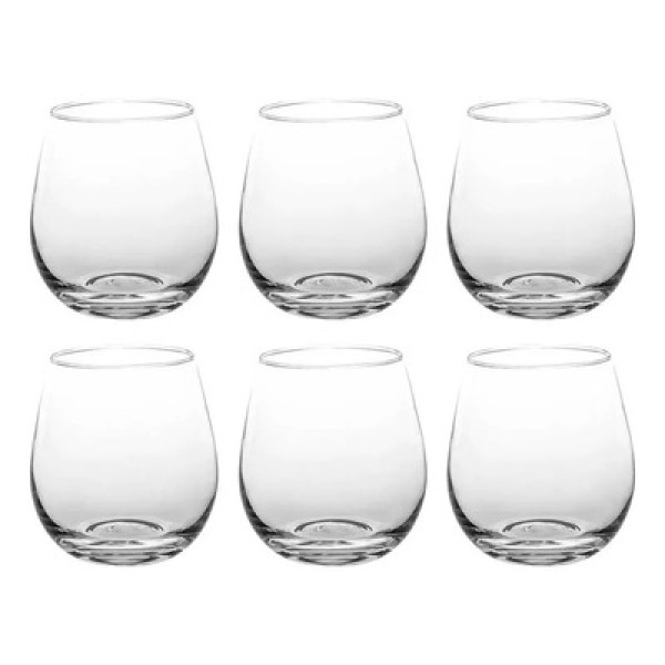 Encontraproduto.com.br - Jogo de Copos Cristal 6 Peças 450ml em Vidro Original