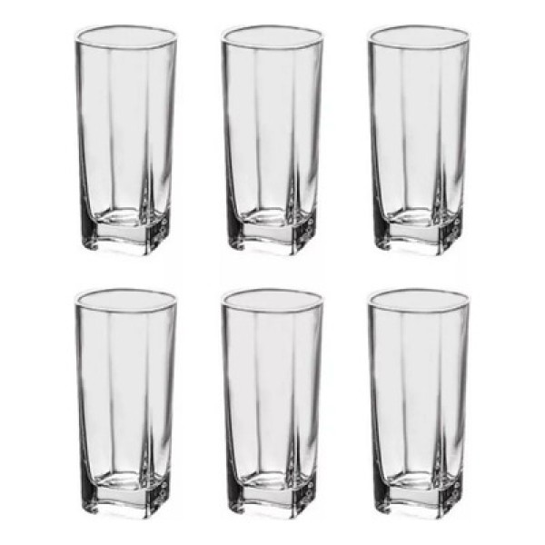 Encontraproduto.com.br - Jogo de Copos Cristal 6 Peças 315ml em Vidro Original