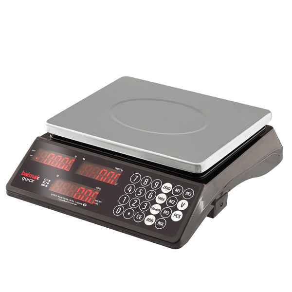 Encontraproduto.com.br - Balança Eletrônica Computadora Quick Balmak - Até 33kg C/ Bateria interna 4V3Ah
