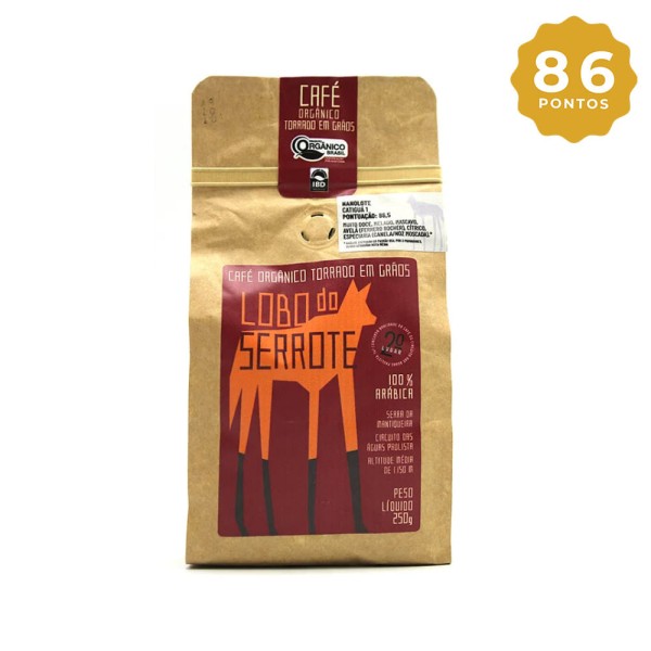 Encontraproduto.com.br - Café Em Grãos Nanolote Orgânico Catiguá 1 Lobo do Serrote 250g