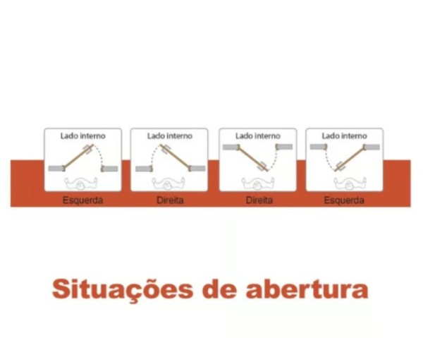 Encontraproduto.com.br - Porta De Alumínio Lambril Visor Preto com fechadura Esquerda - 210x70