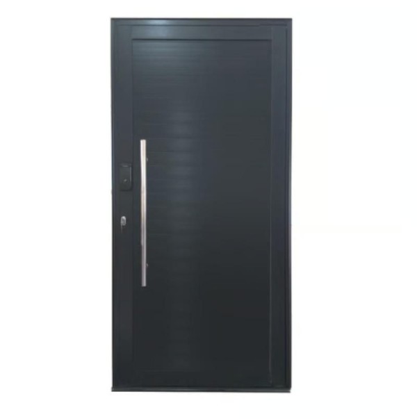 Encontraproduto.com.br - Porta Pivotante Alumínio Maxx Preto com Fechadura Digital Esquerda - 210x100