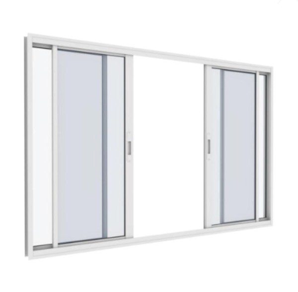 Encontraproduto.com.br - Janela de Alumínio 04 folhas Master Com Fecho Branca - 100x120