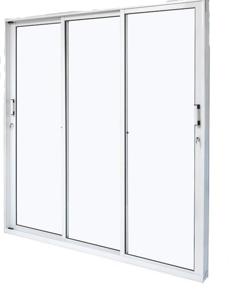 Encontraproduto.com.br - Porta Sacada de Correr em Alumínio Suprema Vidros Temperados - 210x200