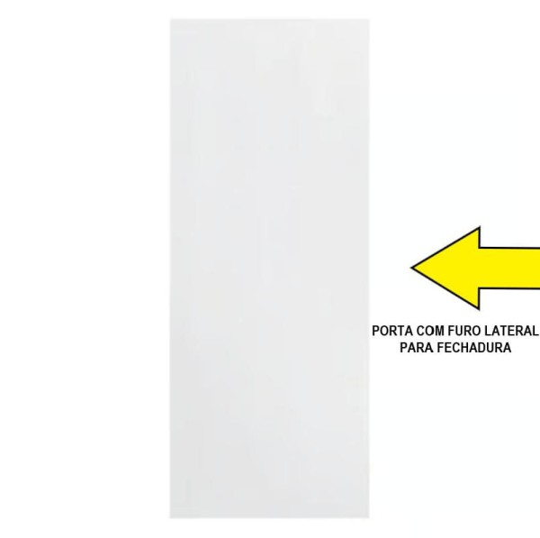 Encontraproduto.com.br - Porta Interna Lisa com Fundo Branco Primer - 210x80