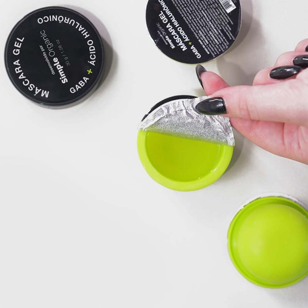 Encontraproduto.com.br - Máscara Facial em Gel Refil Simple Organic - Ácido Hialurônico + Gaba