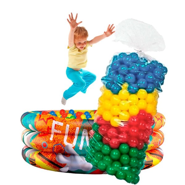 Encontraproduto.com.br - Bolinhas Para Piscina Coloridas Macias E Resistente 100 Un