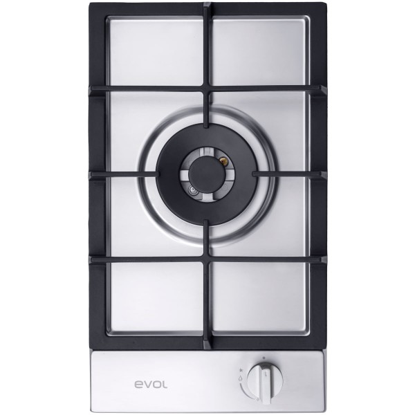Encontraproduto.com.br - Cooktop a Gás Evol Siena Dominó 1Q Inox ECTGD1QM3A
