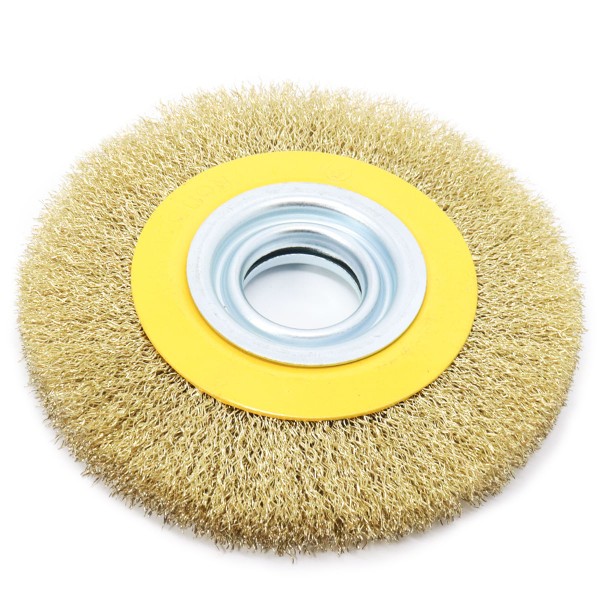Encontraproduto.com.br - 5 Escovas Rotativa Circular Latonada 6X1/2