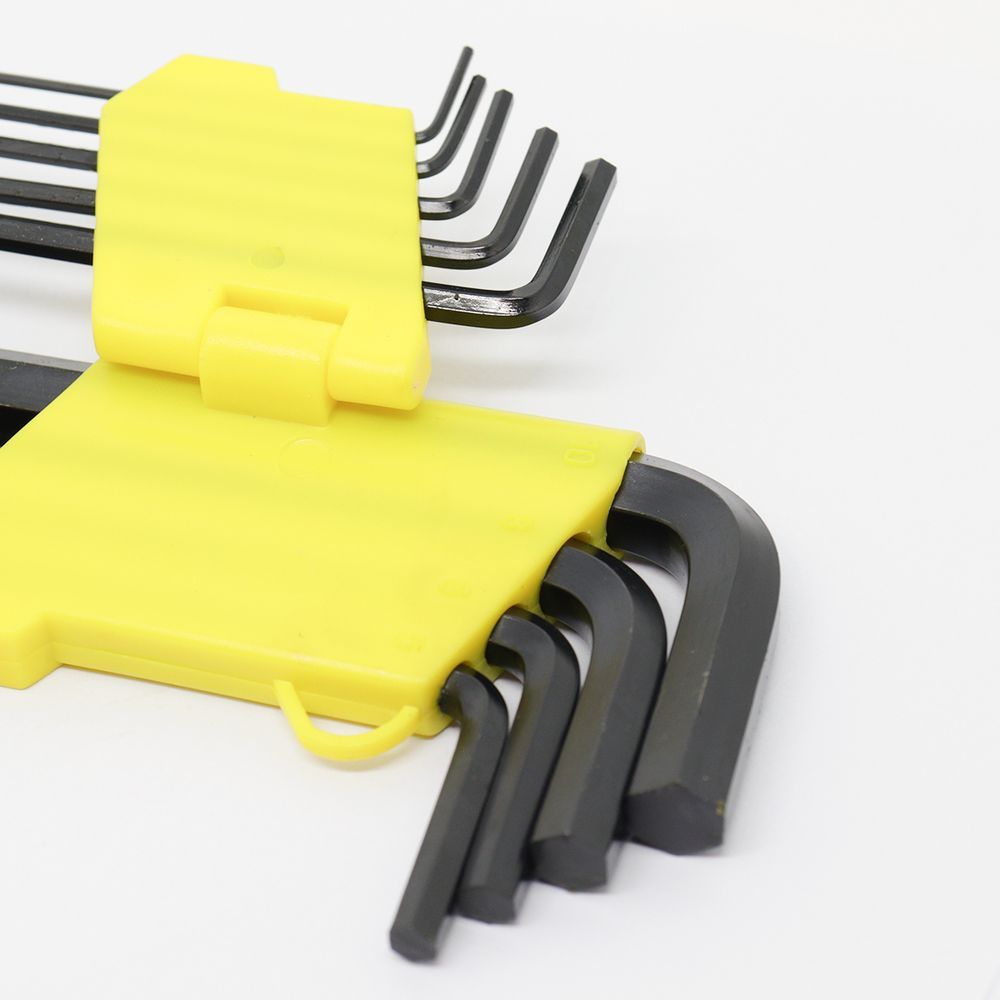 Encontraproduto.com.br - Kit 02 Jogo Chave Allen Hexagonal L 1.5 A 10mm Longa 9 Peças
