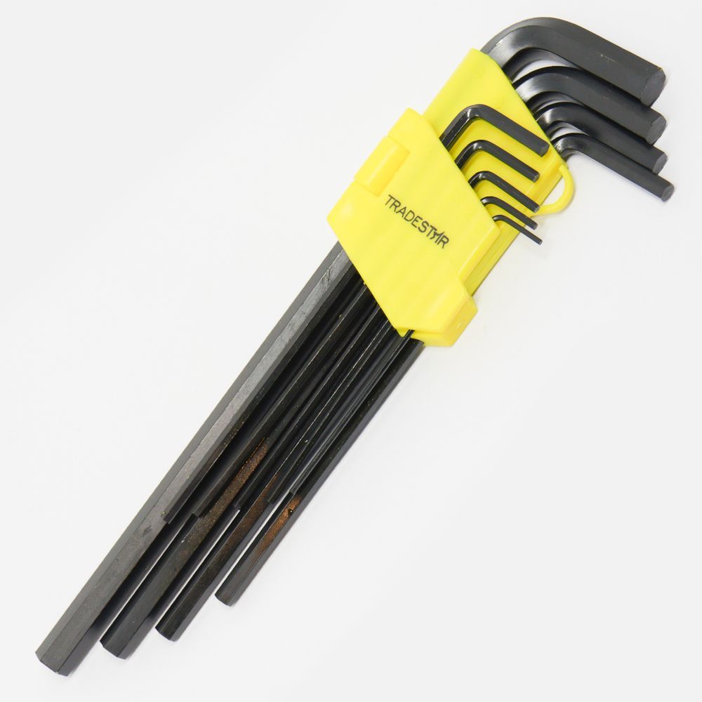 Encontraproduto.com.br - Kit 02 Jogo Chave Allen Hexagonal L 1.5 A 10mm Longa 9 Peças