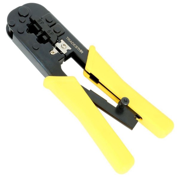 Encontraproduto.com.br - Kit 5 Alicate Crimpar Rj45 Rj11 Crimpador Cabo Rede Pro