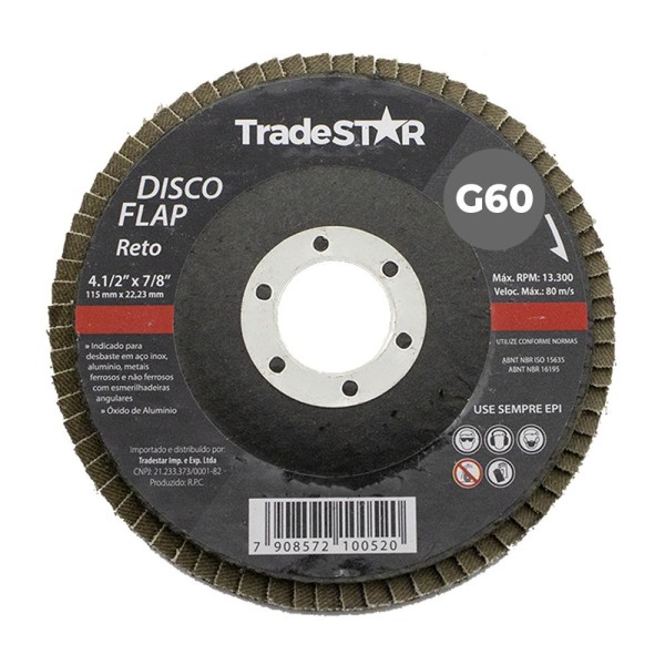 Kit C- 10 Disco Flap Reto Porcelanato Piso G 60 4.1-2 115
