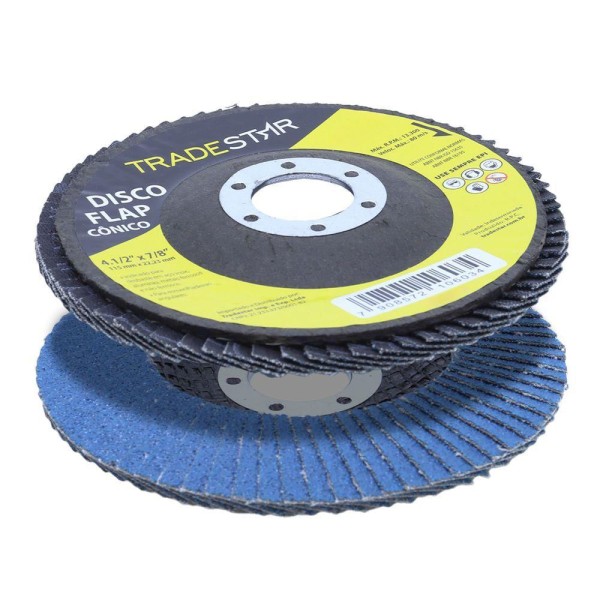 Encontraproduto.com.br - Kit Disco De Lixa Flap 4.1/2 Grão 40 P/ Lixadeira 10 Un