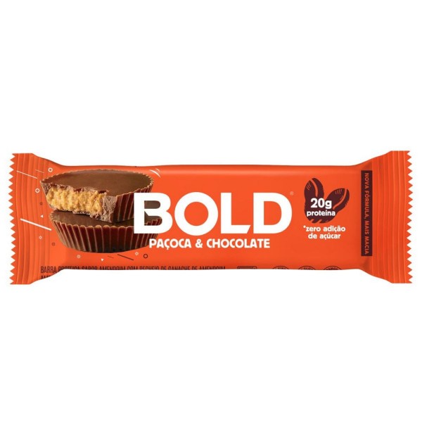Encontraproduto.com.br - Barra de Proteína BOLD Paçoca & Chocolate 60g