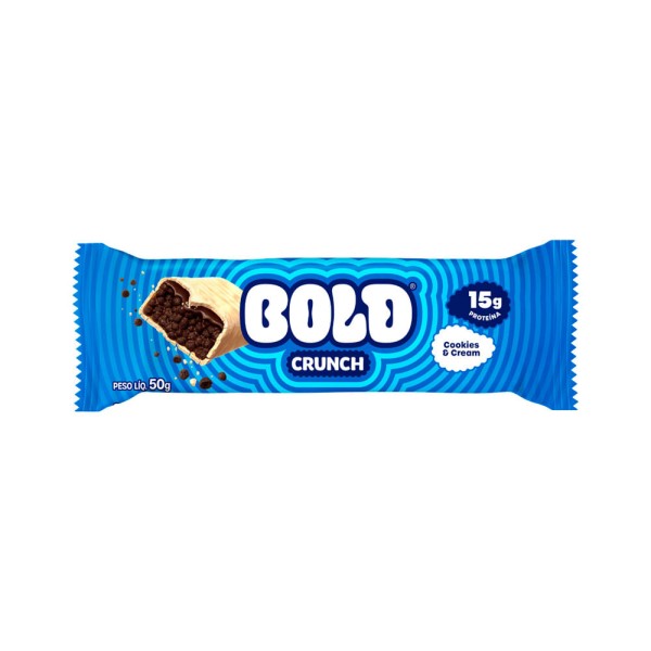 Encontraproduto.com.br - Barra De Proteina Bold Crunch Cookies E Cream 50g