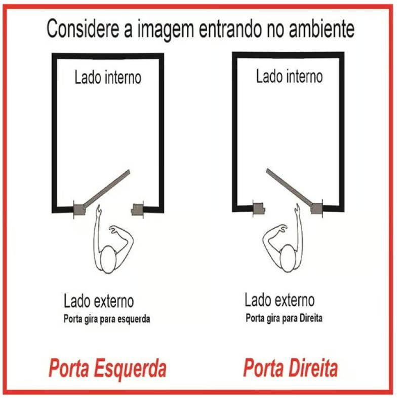 Porta Pivotante Lambril Azul Premium Esquerda - 216X150