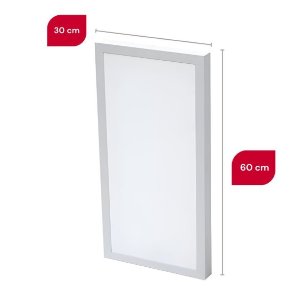 Encontraproduto.com.br - Painel De Led Plafon Sobrepor 60x30 36w Retangular Branco Frio