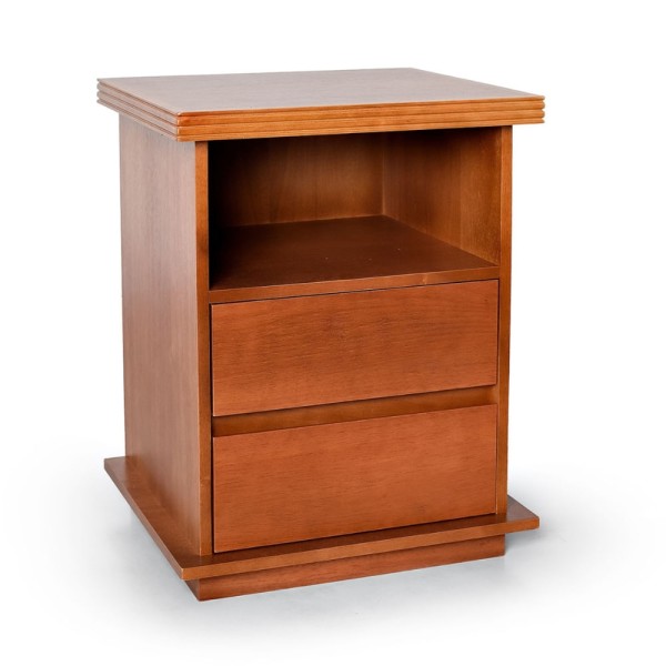 Encontraproduto.com.br - Mesa de Cabeceira 2 Gavetas Madeira Maciça Arthur Móveis Nathalia