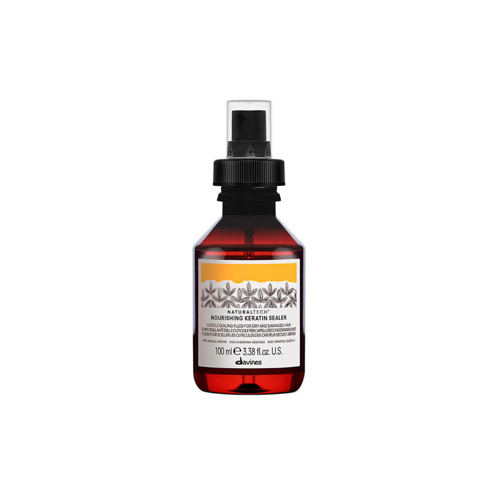 Encontraproduto.com.br - Kit Davines Naturaltech Nourishing - Shampoo 250 ml + Condicionador 250 ml + Máscara Building Pak 250 ml + Fluido 100 ml