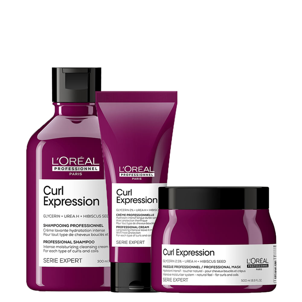 Kit LOreál Professionnel Serie Expert Curl Expression Home Care com Máscara de 500 ml + 2 Produtos