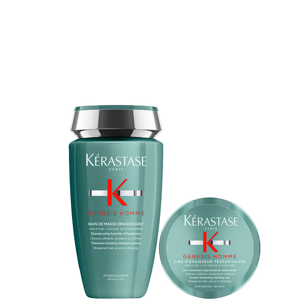 Kit Kérastase Genesis Homme – Shampoo Èpaississant 250 ml + Pasta Modeladora 75 ml