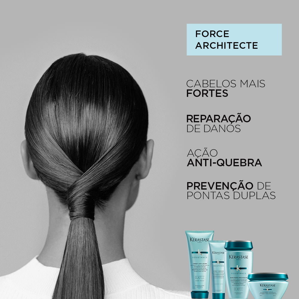 Encontraproduto.com.br - Kit Kérastase Résistance - Shampoo Extentioniste 250 ml + Condicionador Anti-Usure 200 ml + Máscara Architecte 200 ml + Leave-in Thermique 150 ml