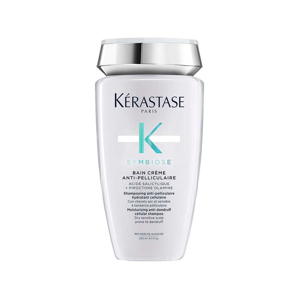 Encontraproduto.com.br - Kit Kérastase Symbiose – Shampoo Bain Crème 250 ml + Tratamento Anticaspa 200 ml  + Máscara de Nutrição 200 ml