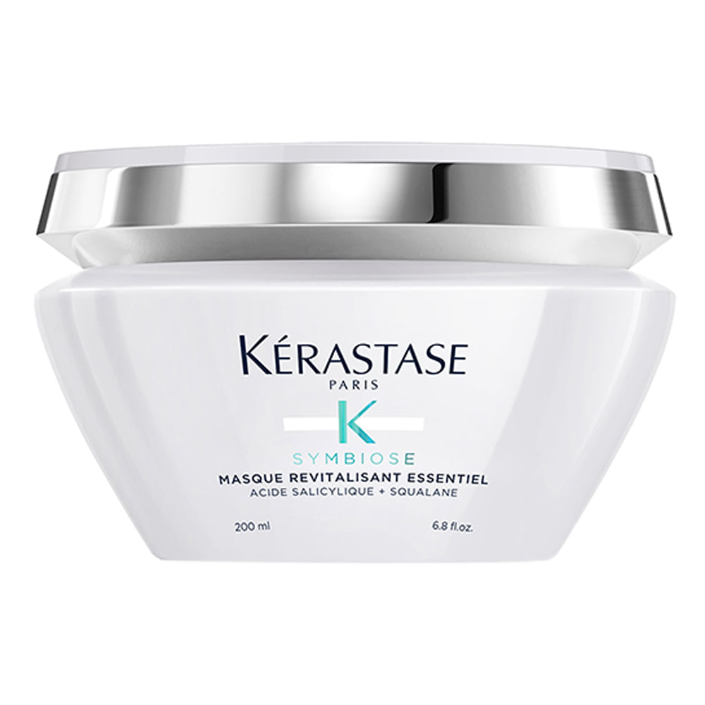 Encontraproduto.com.br - Kit Kérastase Symbiose – Shampoo Bain Crème 250 ml + Tratamento Anticaspa 200 ml  + Máscara de Nutrição 200 ml