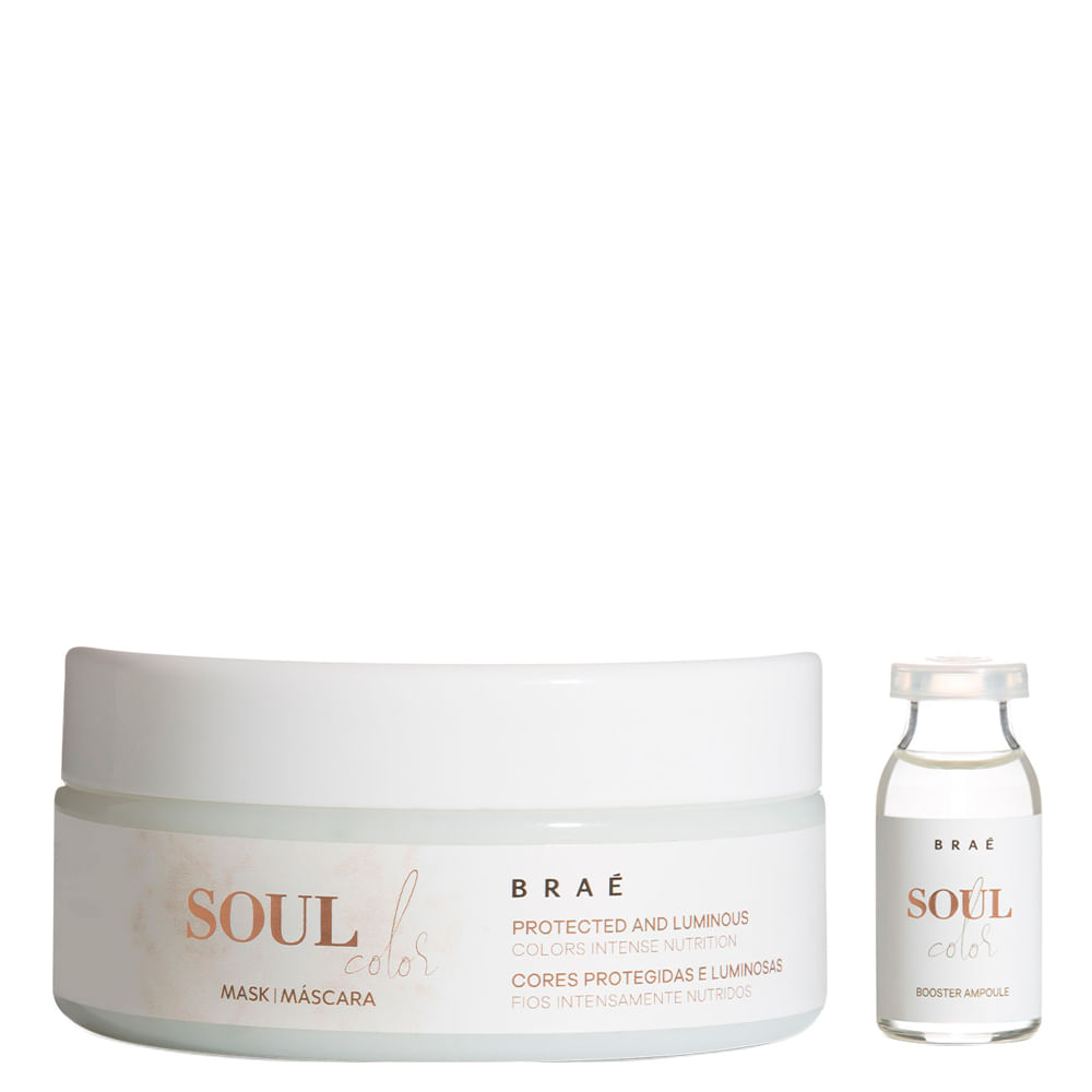 Kit Braé Soul Color - Máscara de Hidratação 200 g + Ampola de Hidratação 13 ml