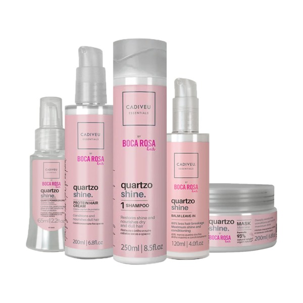 Encontraproduto.com.br - Kit Cadiveu Essentials Quartzo Shine Tratamento Completo - 5 Produtos