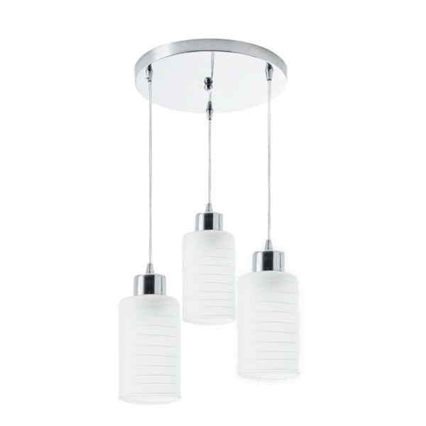 Encontraproduto.com.br - Pendente Splendor E27 3 Lâmpadas Viena Luz