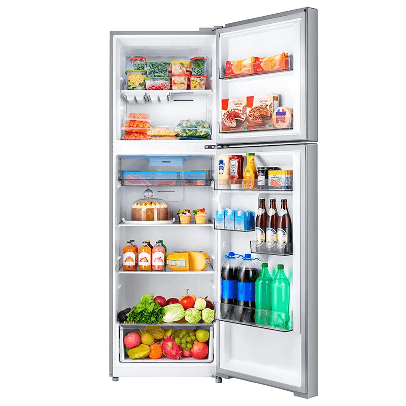 Encontraproduto.com.br - Geladeira Midea Duplex MD-RT572EVD461 Frost Free Inox com Painel Touch e Turbo Freezer – 425 litros 220V