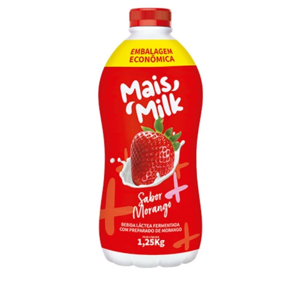Bebida Lactea Vale Carioca Mais Milk Morango 1,1KG