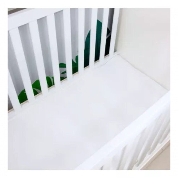 Encontraproduto.com.br - Protetor Branco Colchao Impermeável Berço Elástico 1,30 X 60