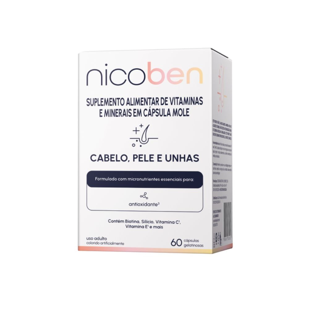 Nicoben Cabelo, Pele e Unhas 60 Cápsulas