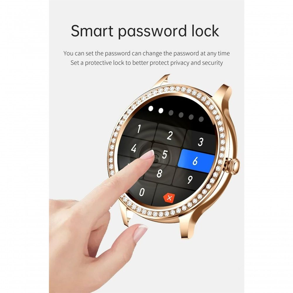 Encontraproduto.com.br - Relógio Smartwatch Feminino Foxbox 1841 À Prova DÁgua Bege Chamada Bluetooth