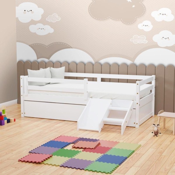 Bicama Infantil Eco E Mini Escada/escorregador Branco Mobilistore
