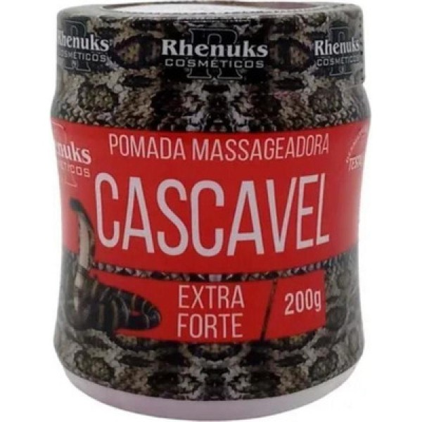 Gel Para Corpo Rhenuks Pomada Massageadora Pomada Massageadora Cascavel De 200ml/200g