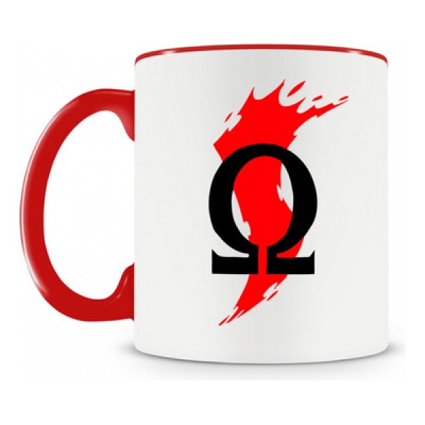 Encontraproduto.com.br - Caneca God Of War Logo 2 Vermelha