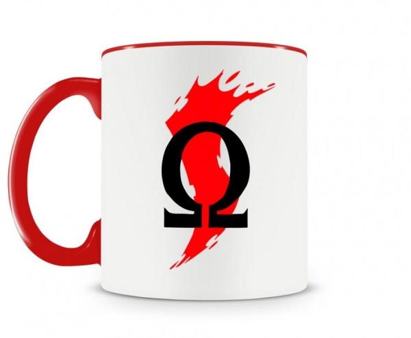 Encontraproduto.com.br - Caneca God Of War Logo 2 Vermelha