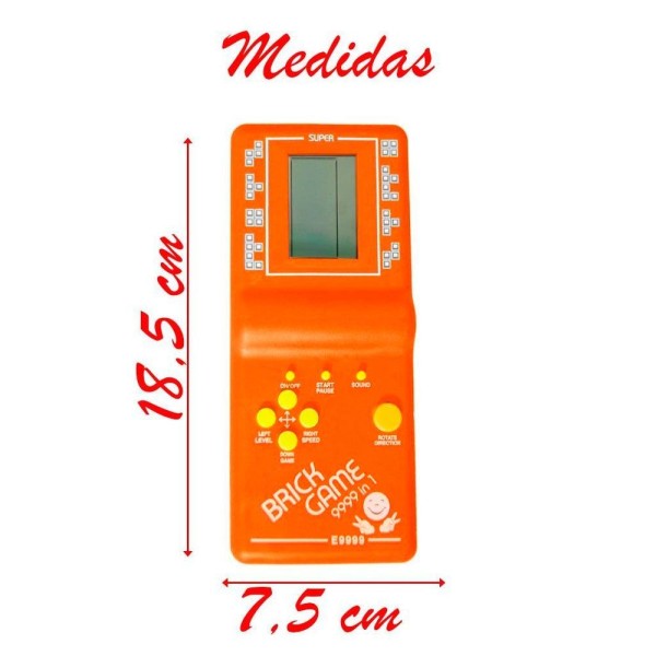 Encontraproduto.com.br - Mini Game Retrô Portátil Brick Game 9999 In 1