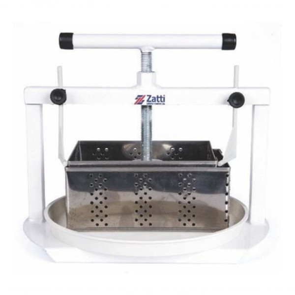 Encontraproduto.com.br - Prensa Para Queijo 2 Fôrmas Retangulares Inox Zatti