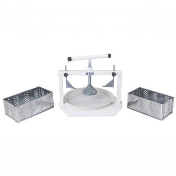 Encontraproduto.com.br - Prensa Para Queijo 2 Fôrmas Retangulares Inox Zatti