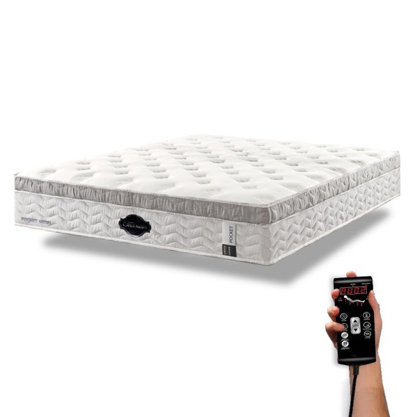 Encontraproduto.com.br - Colchão De Látex Médio Kit Spa King 193x203cm