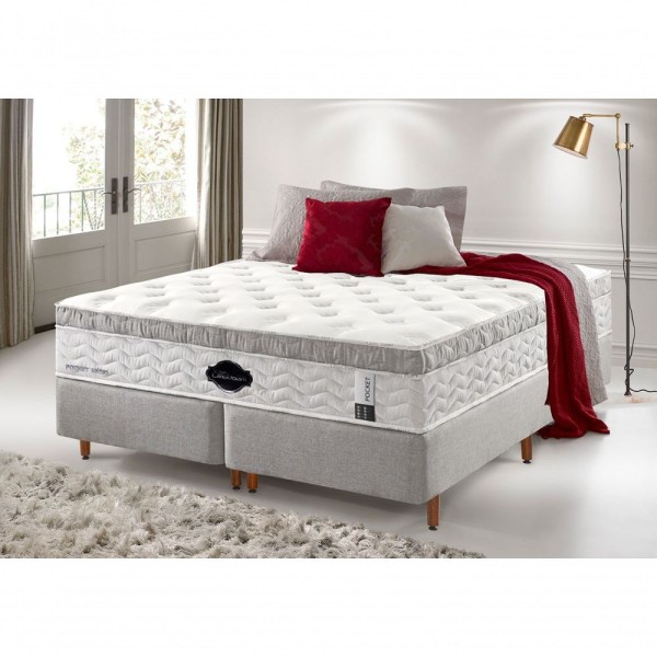 Encontraproduto.com.br - Colchão De Látex Médio Kit Spa King 193x203cm