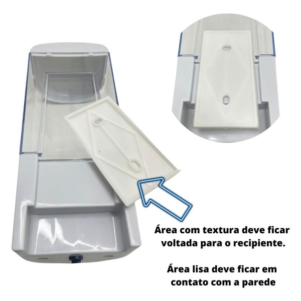 Encontraproduto.com.br - Dispenser Parede Porta Sabonete Líquido álcool Gel Kit 10un