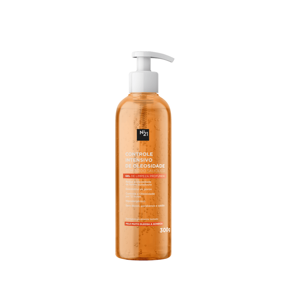 GEL FACIAL DE LIMPEZA CONTROLE INTENSO DE OLEOSIDADE 300G N21