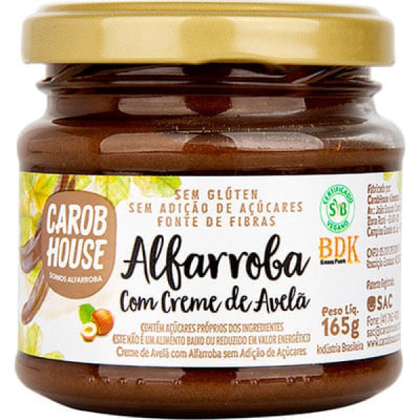 Encontraproduto.com.br - Alfarroba com Creme de Avelã 165g Carob House